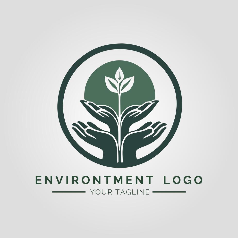Environtment Minimalist Logo vector