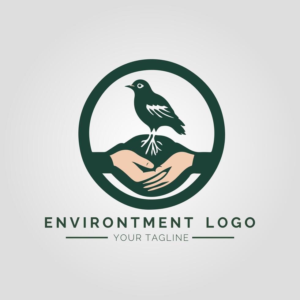 Environtment Minimalist Logo vector