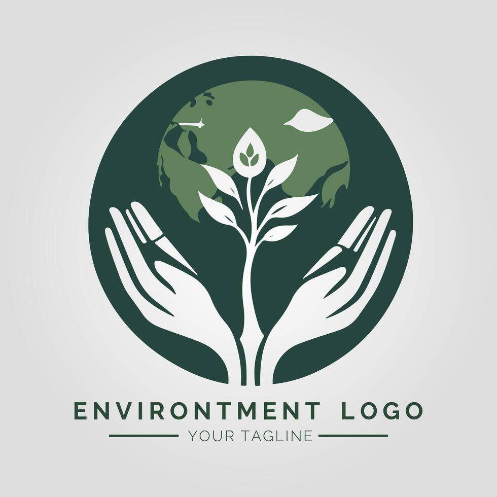 Environtment Minimalist Logo vector