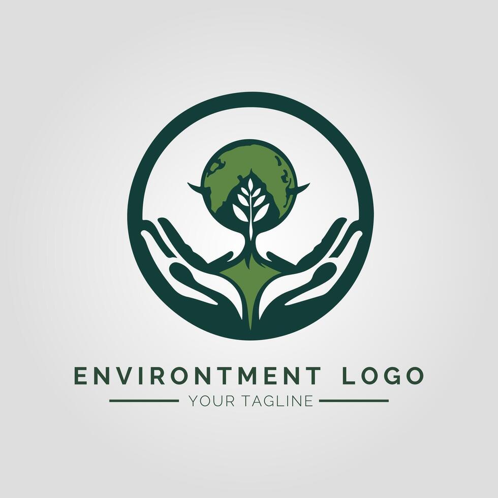 Environtment Minimalist Logo vector