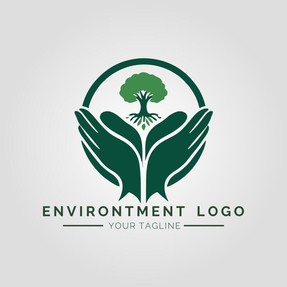 Environtment Minimalist Logo vector