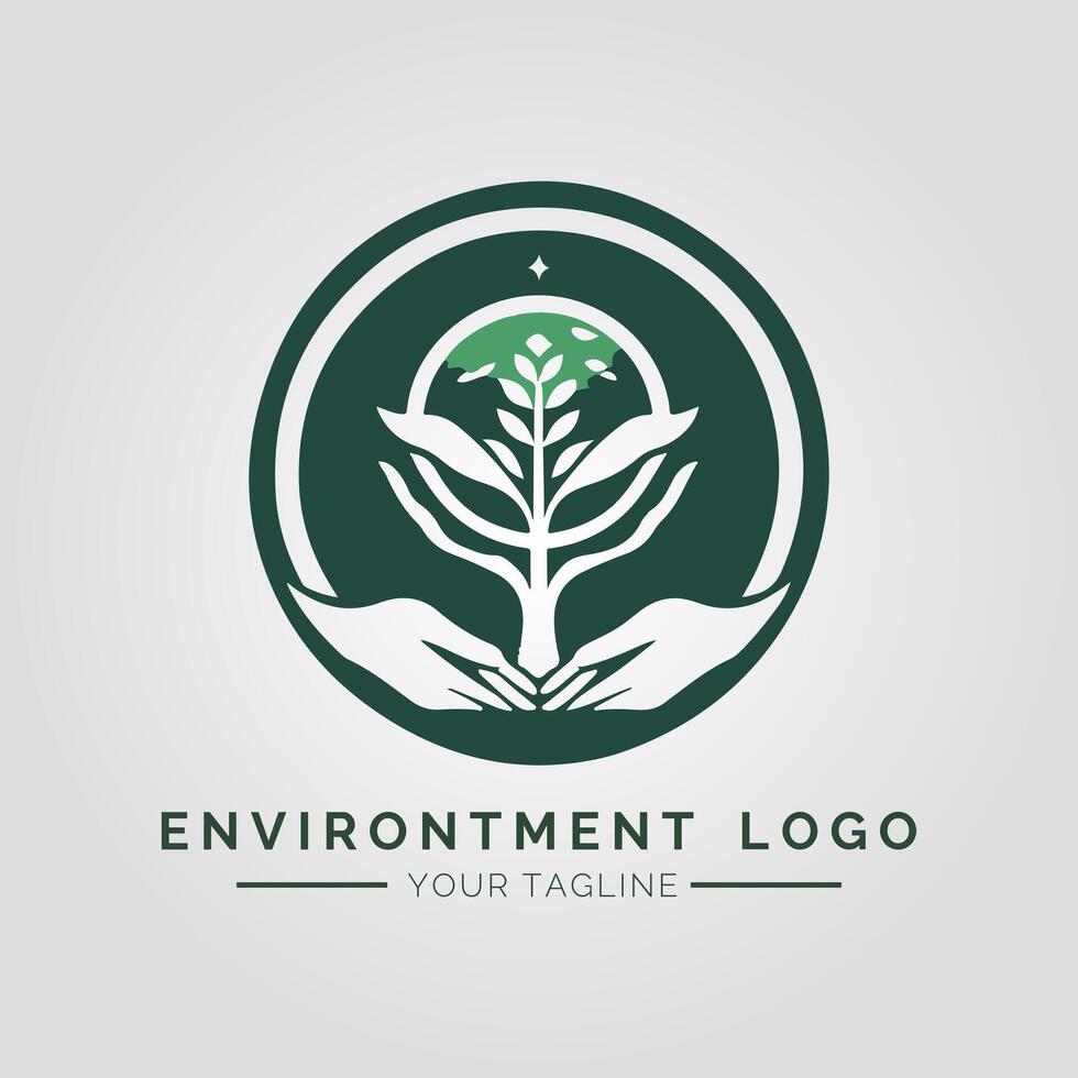 Environtment Minimalist Logo vector