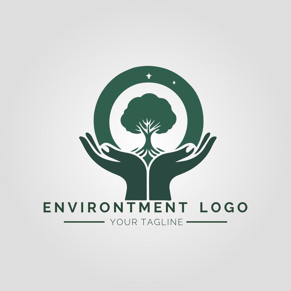 Environtment Minimalist Logo vector