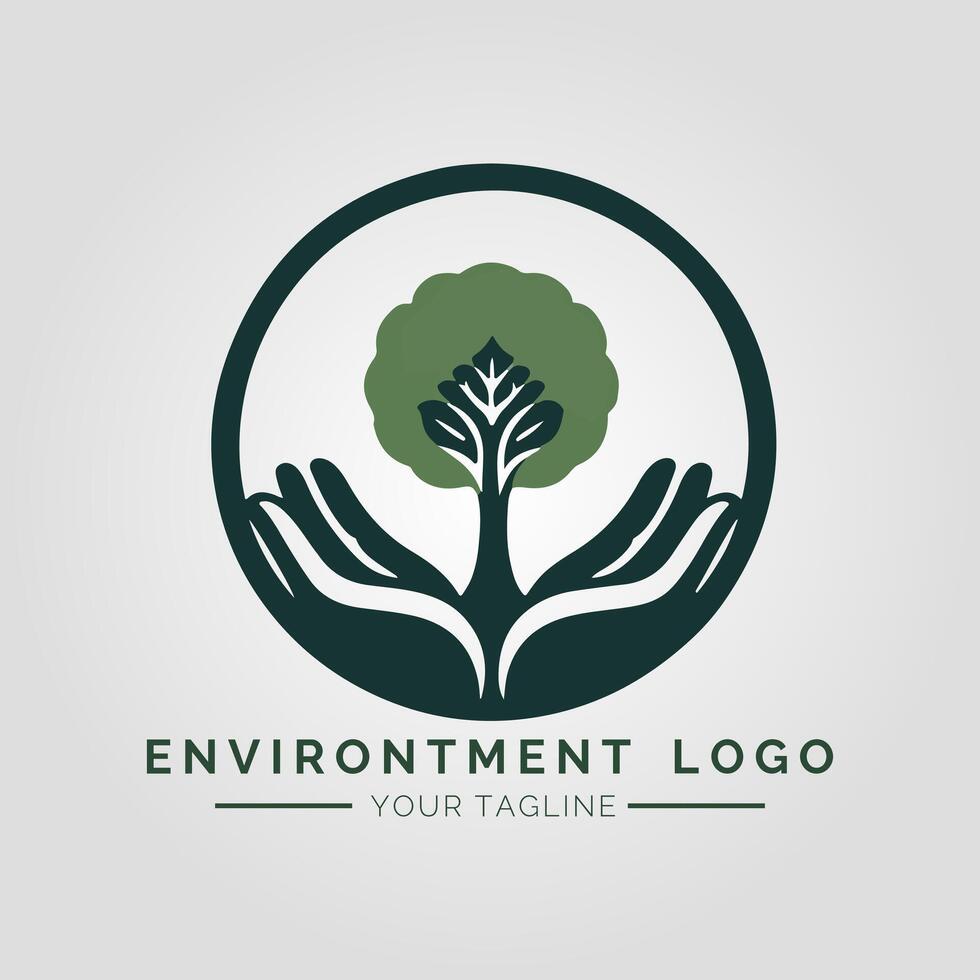 Environtment Minimalist Logo vector