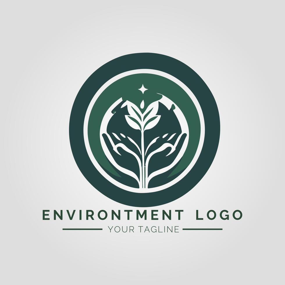 Environtment Minimalist Logo vector