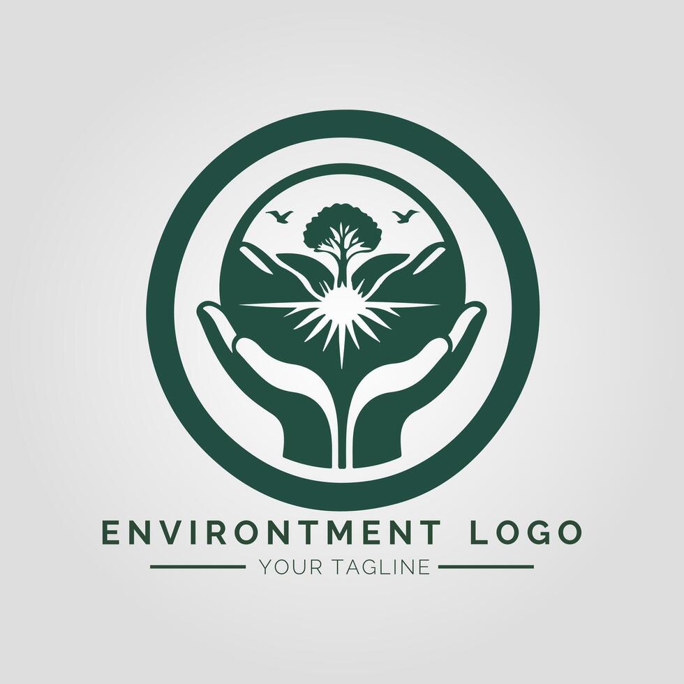 Environtment Minimalist Logo vector