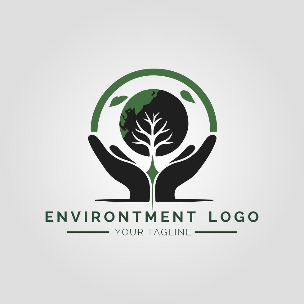 Environtment Minimalist Logo vector