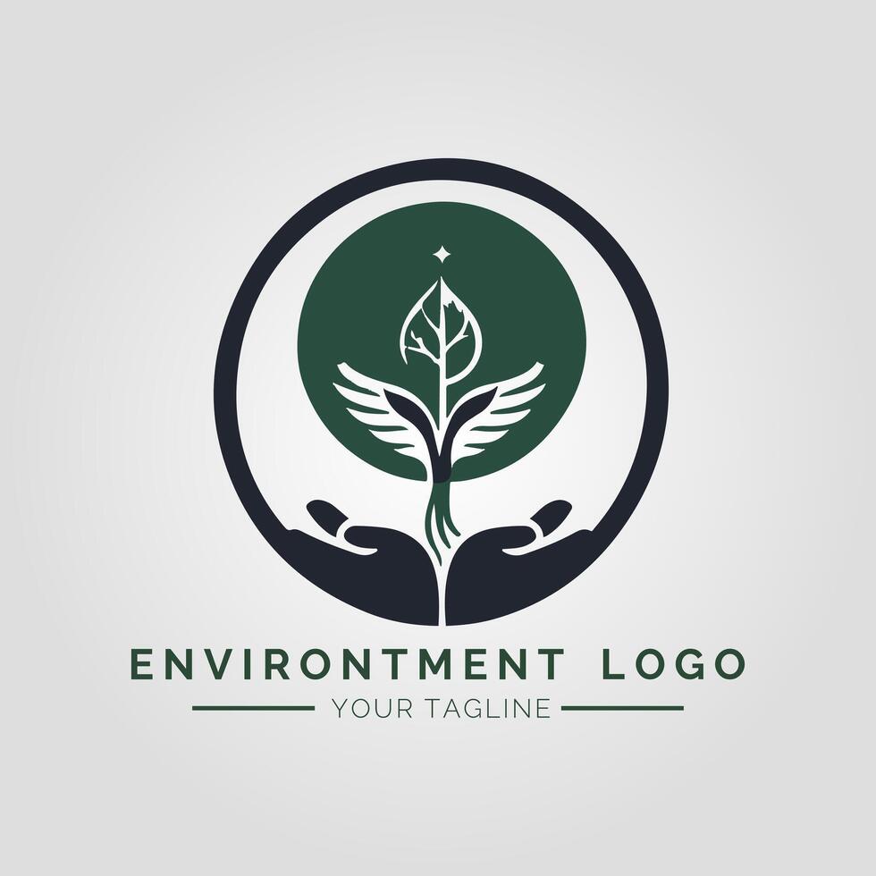 Environtment Minimalist Logo vector