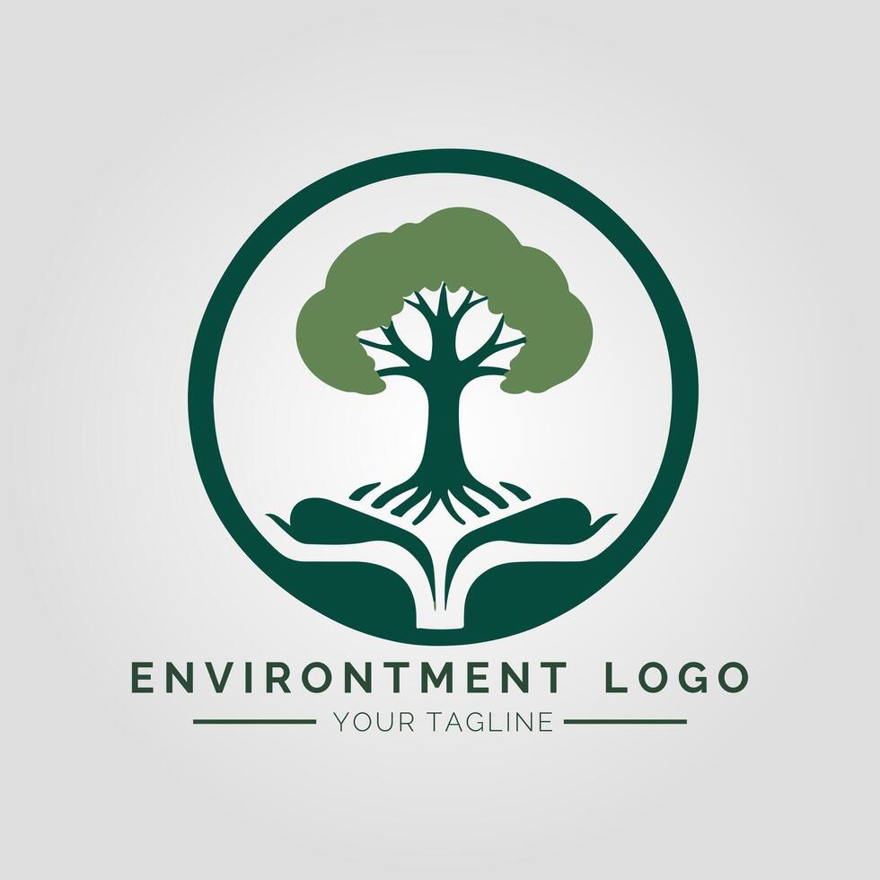 Environtment Minimalist Logo vector