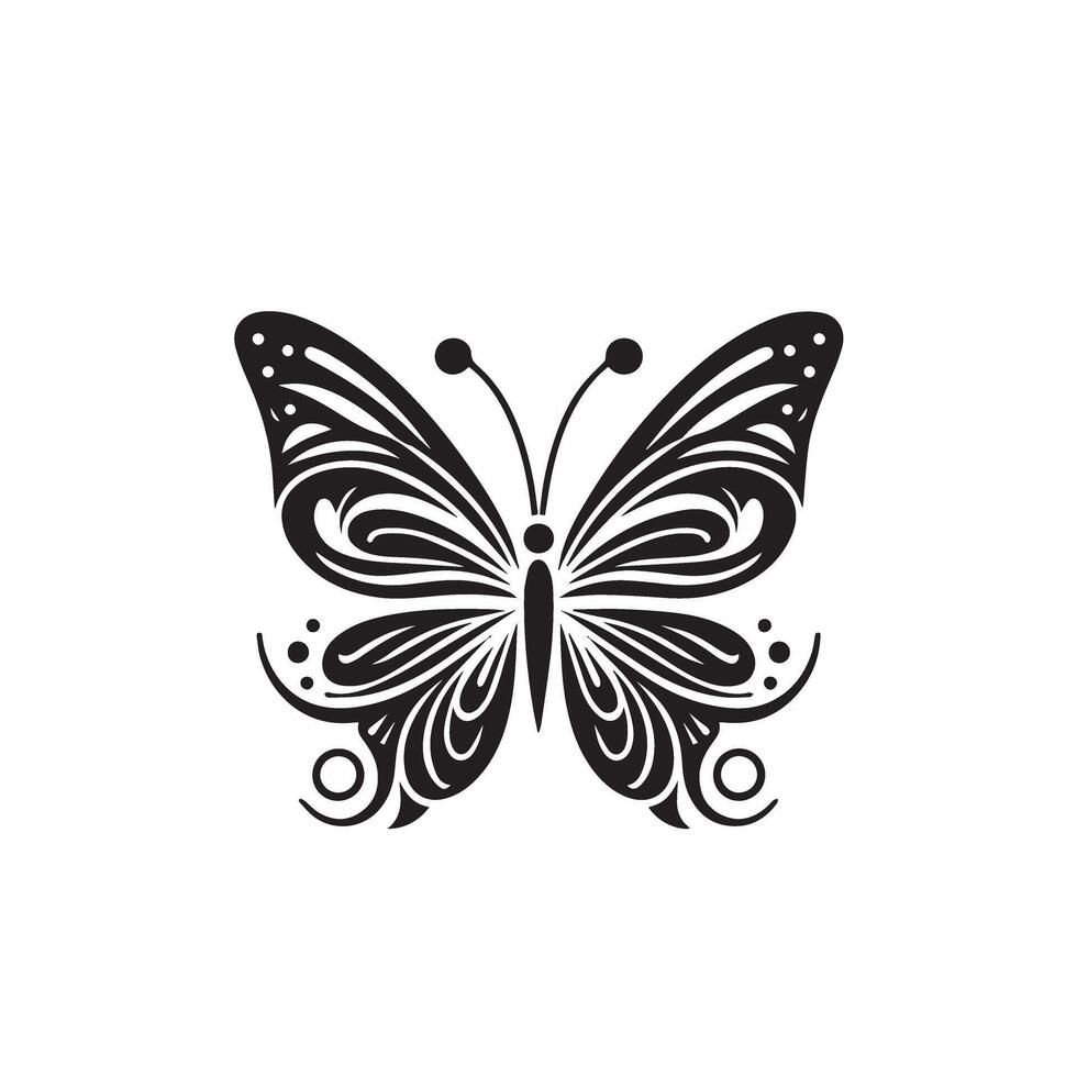 Butterfly silhouette. butterfly logo. butterfly illustration 45992486 ...