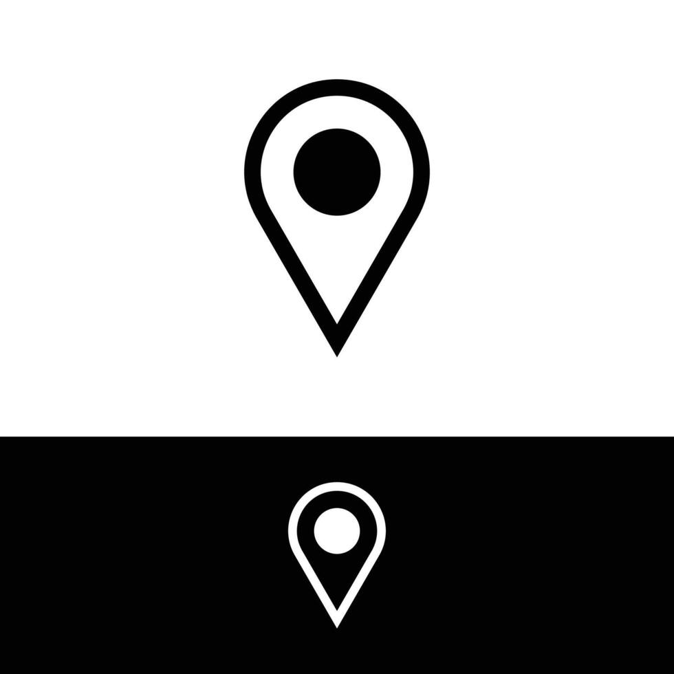 Location Pin, Map Marker, Destination Icon, logo, clipart, illustration design. Editable location pin icon design. vector