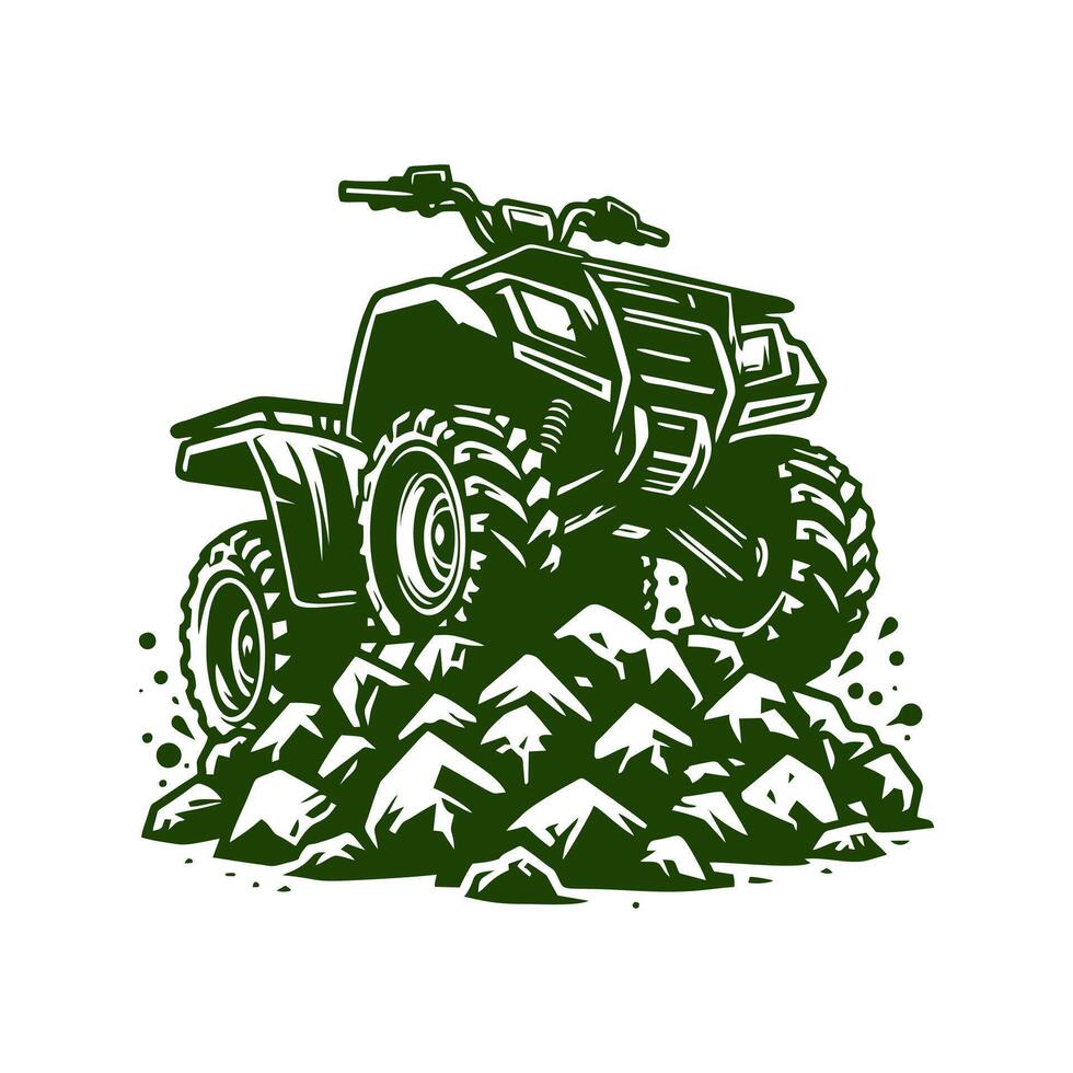 ATV logo design inspirations, off road adventure atv buggy isolated logo vector
