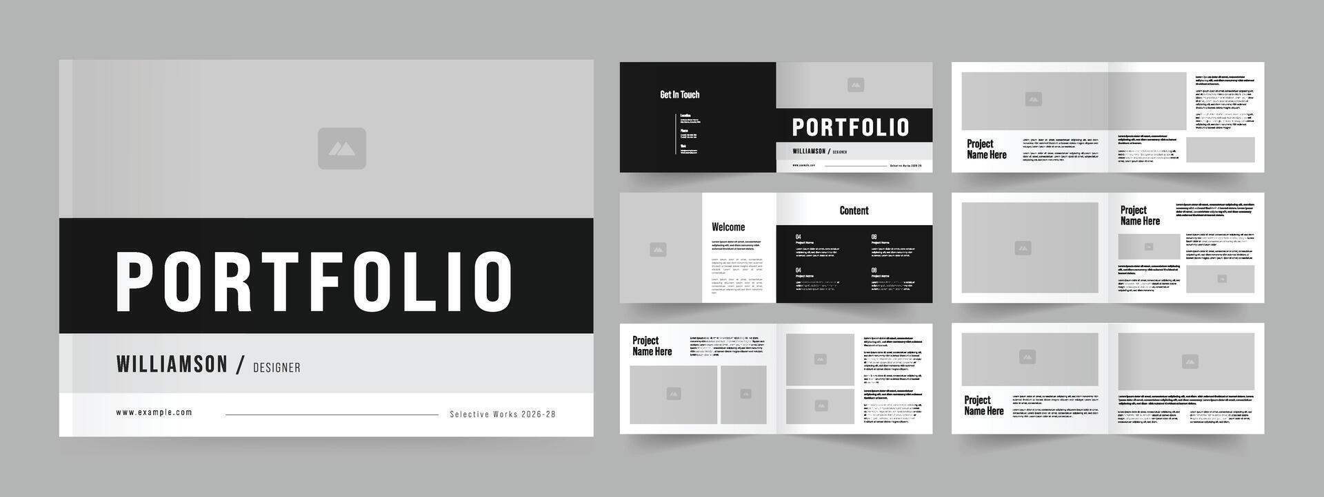 Portfolio Design Architecture and Interior Portfolio Photography Portfolio Template vector