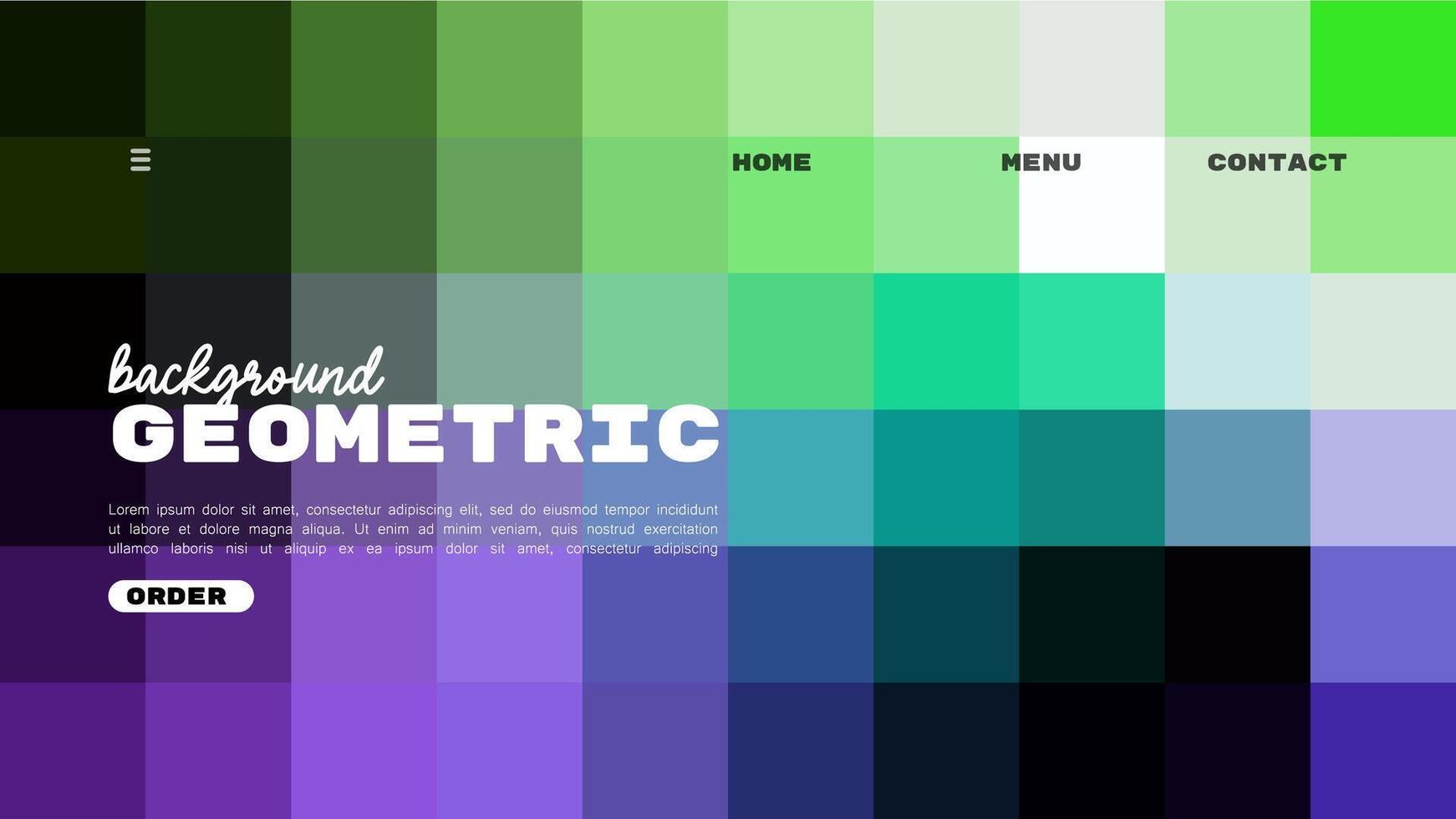 background gradient block color landing page design. illustration vector