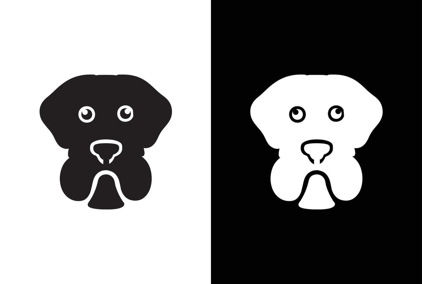 Pet dog icon symbol template for graphic and web design collection logo illustration. icon in black and white style on white black background vector