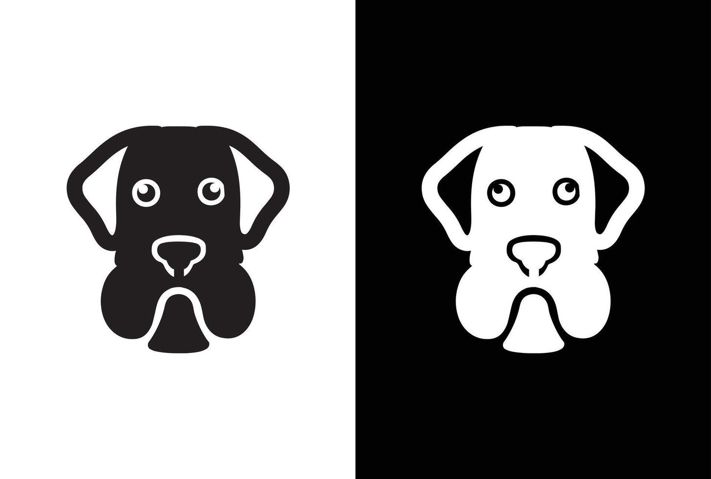Pet dog icon symbol template for graphic and web design collection logo illustration. icon in black and white style on white black background vector