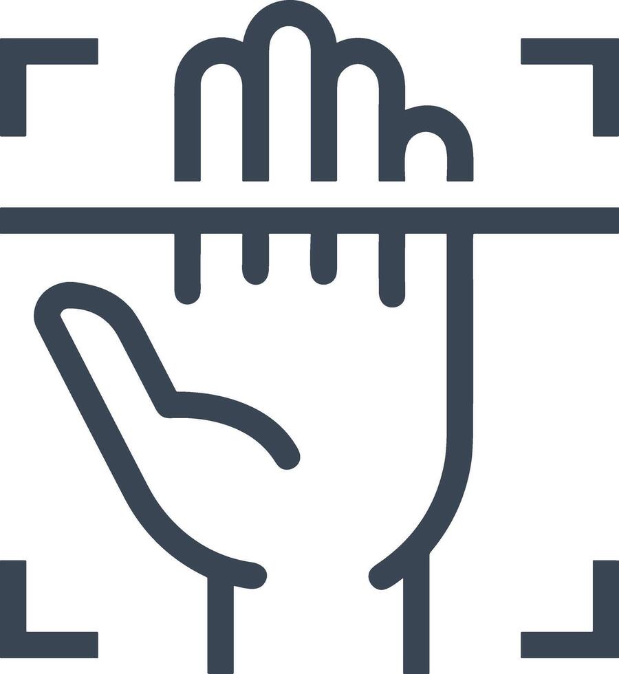 Hand icon symbol image illustration vector