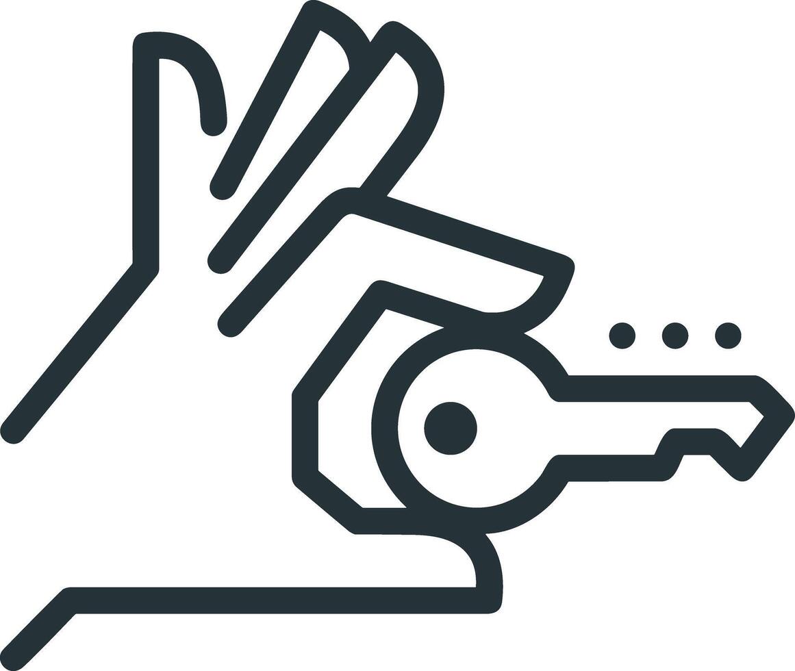 Hand icon symbol image illustration vector