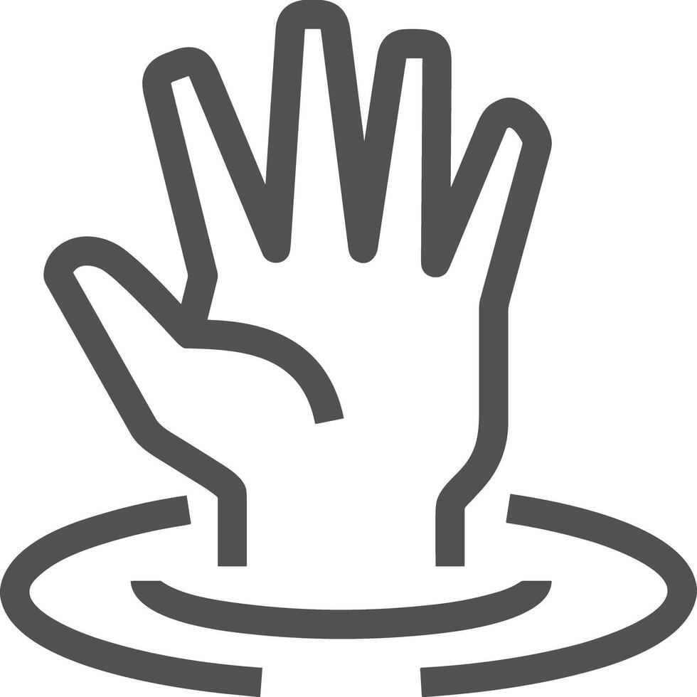 Hand icon symbol image illustration vector