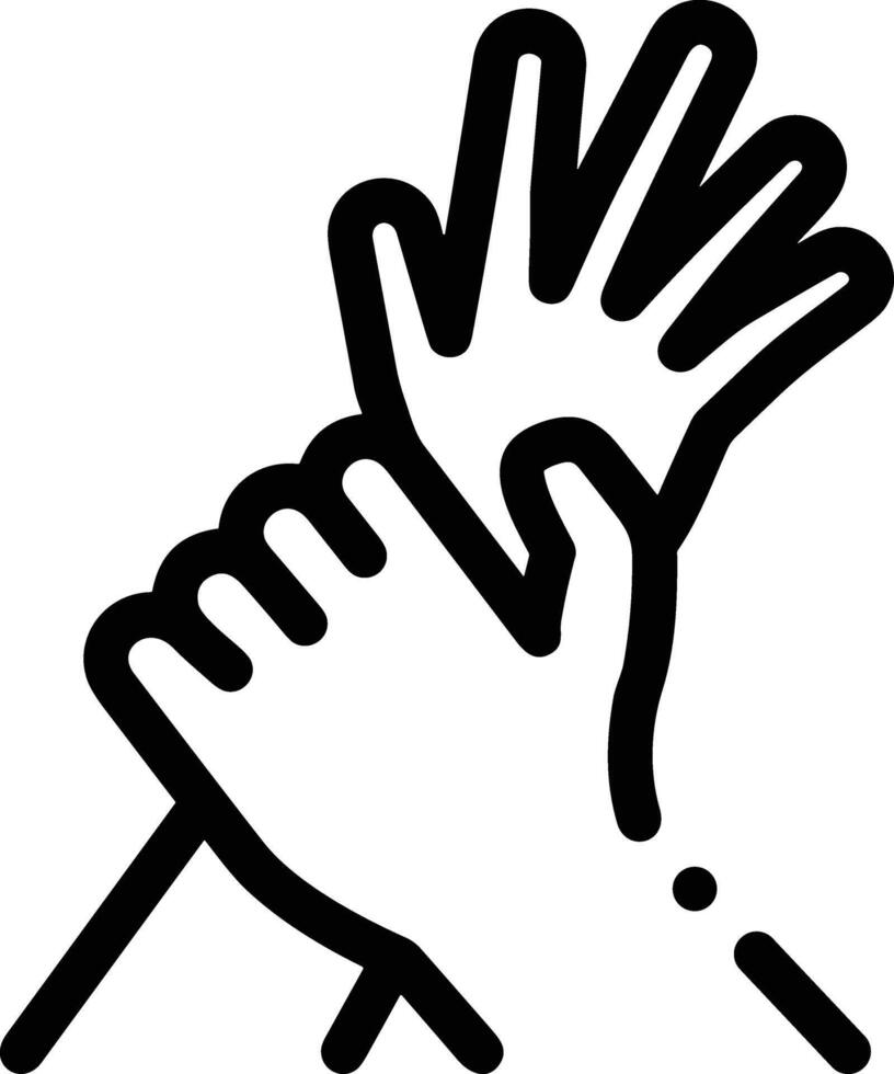 Hand icon symbol image illustration vector