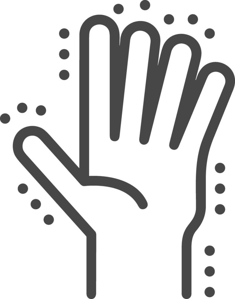 Hand icon symbol image illustration vector