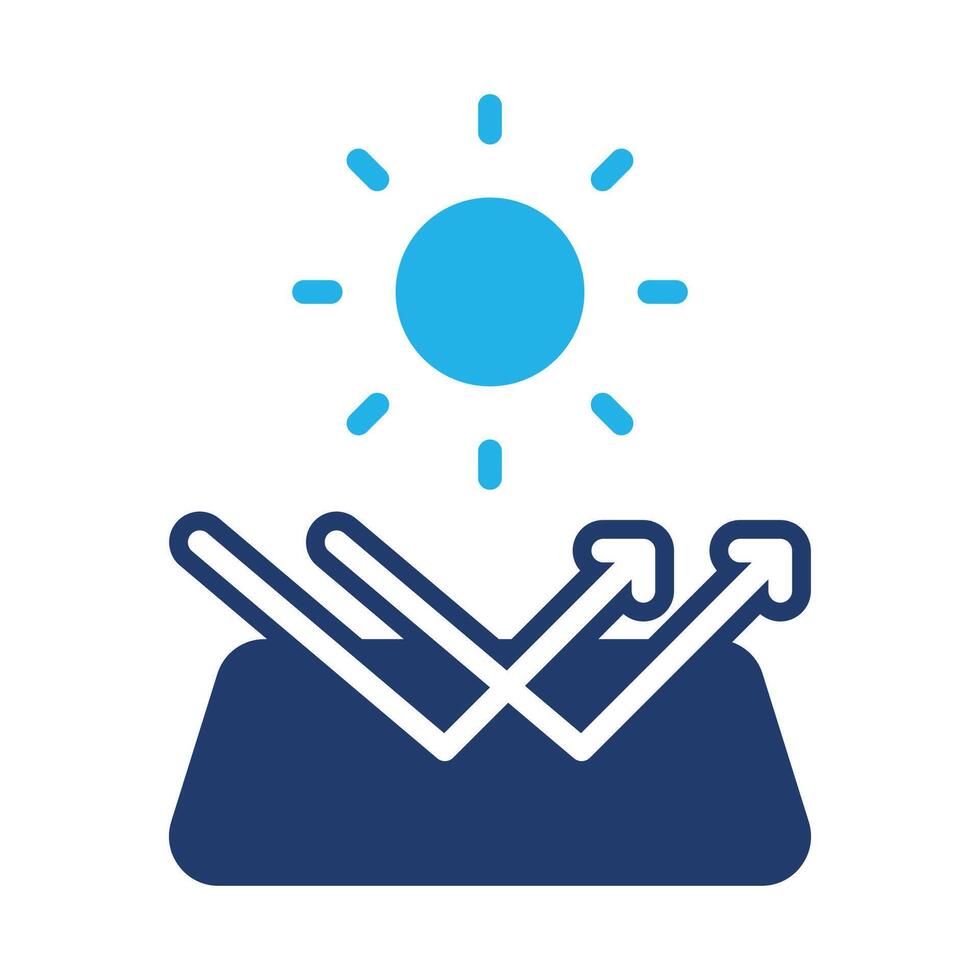 sun reflection symbol of sun protection colored icon design good for website and mobile app vector