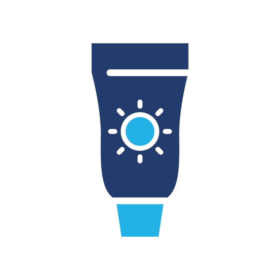 sun cream colored icon design good for website and mobile app vector
