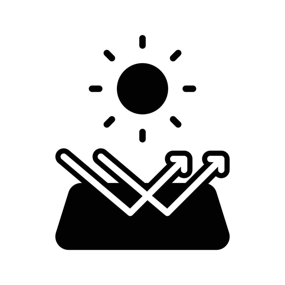 sun reflection symbol of sun protection icon design good for website and mobile app vector