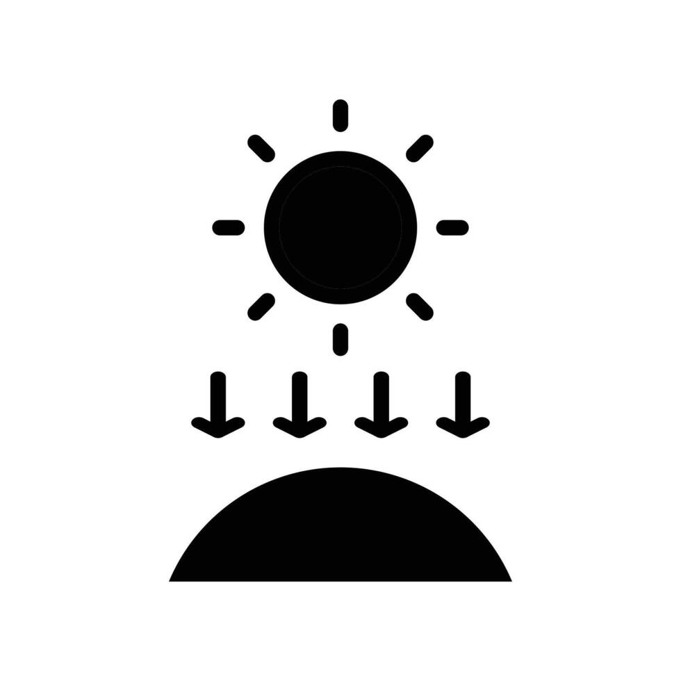sun protection solid icon design good for website and mobile app vector