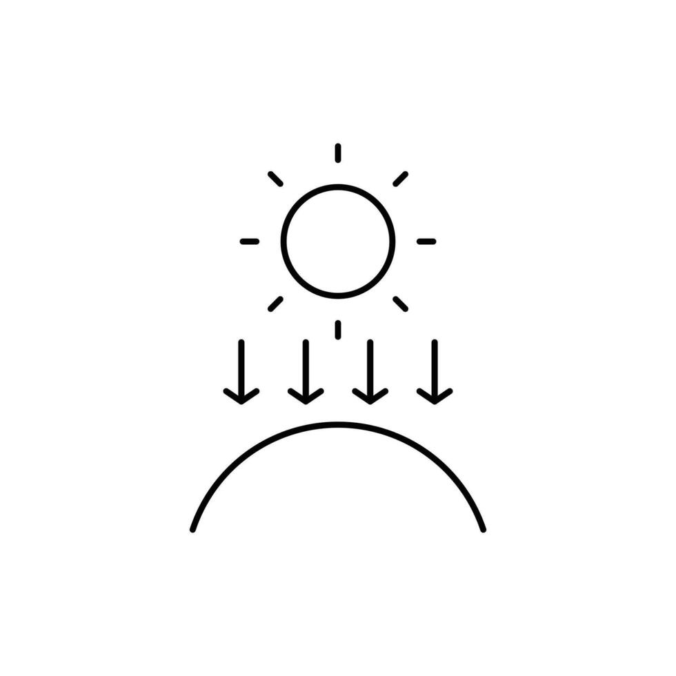 sun protection icon design good for website and mobile app vector