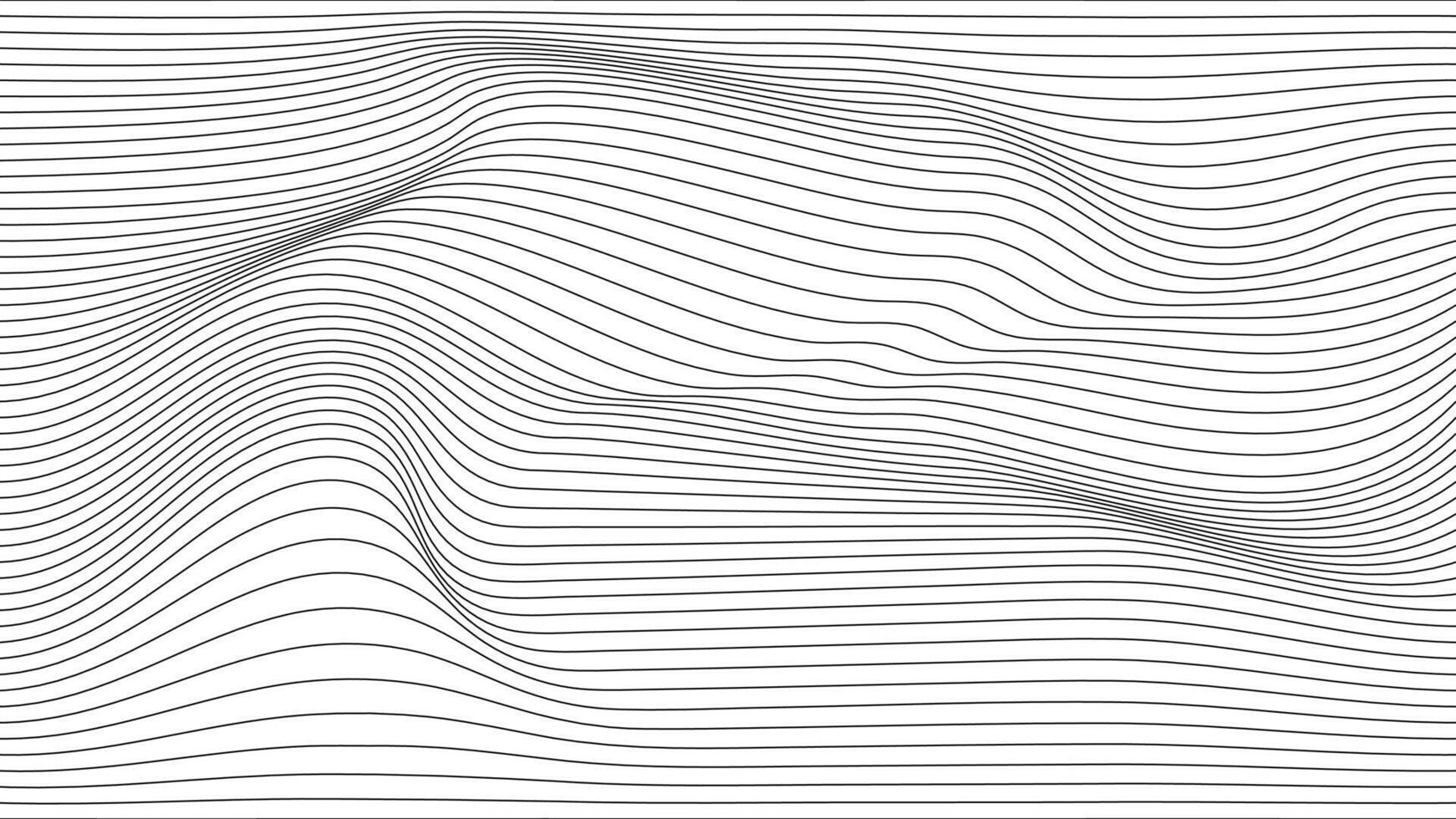 Wave line pattern on white background. Abstract background illustration vector