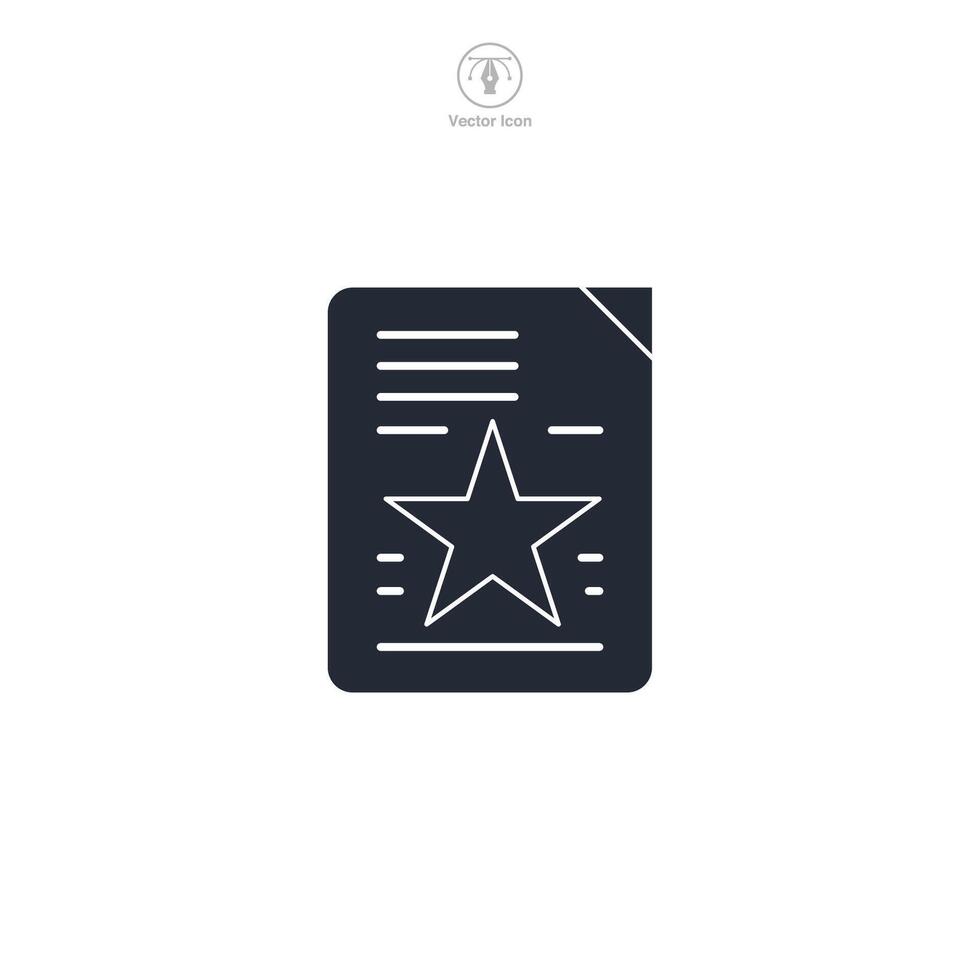 Document Icon theme symbol illustration isolated on white background vector