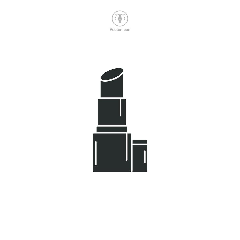 Lipstick symbol illustration isolated on white background vector