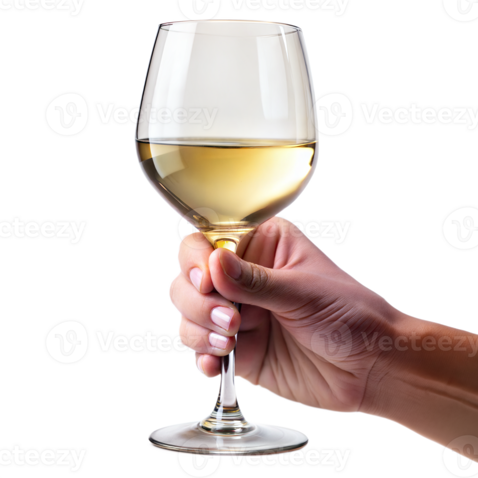 A person is holding a wine glass png