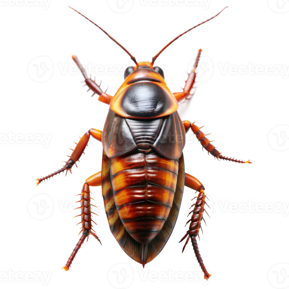A brown and black bug with a long antennae png