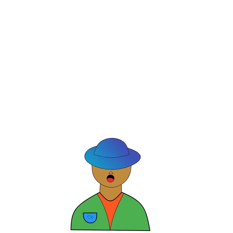 Fishing icon free vector