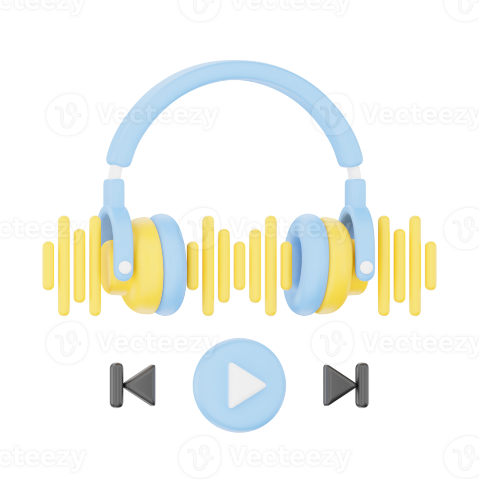 Listen to Podcast 3D Podcast Illustration for uiux, web, app, infographic, etc png