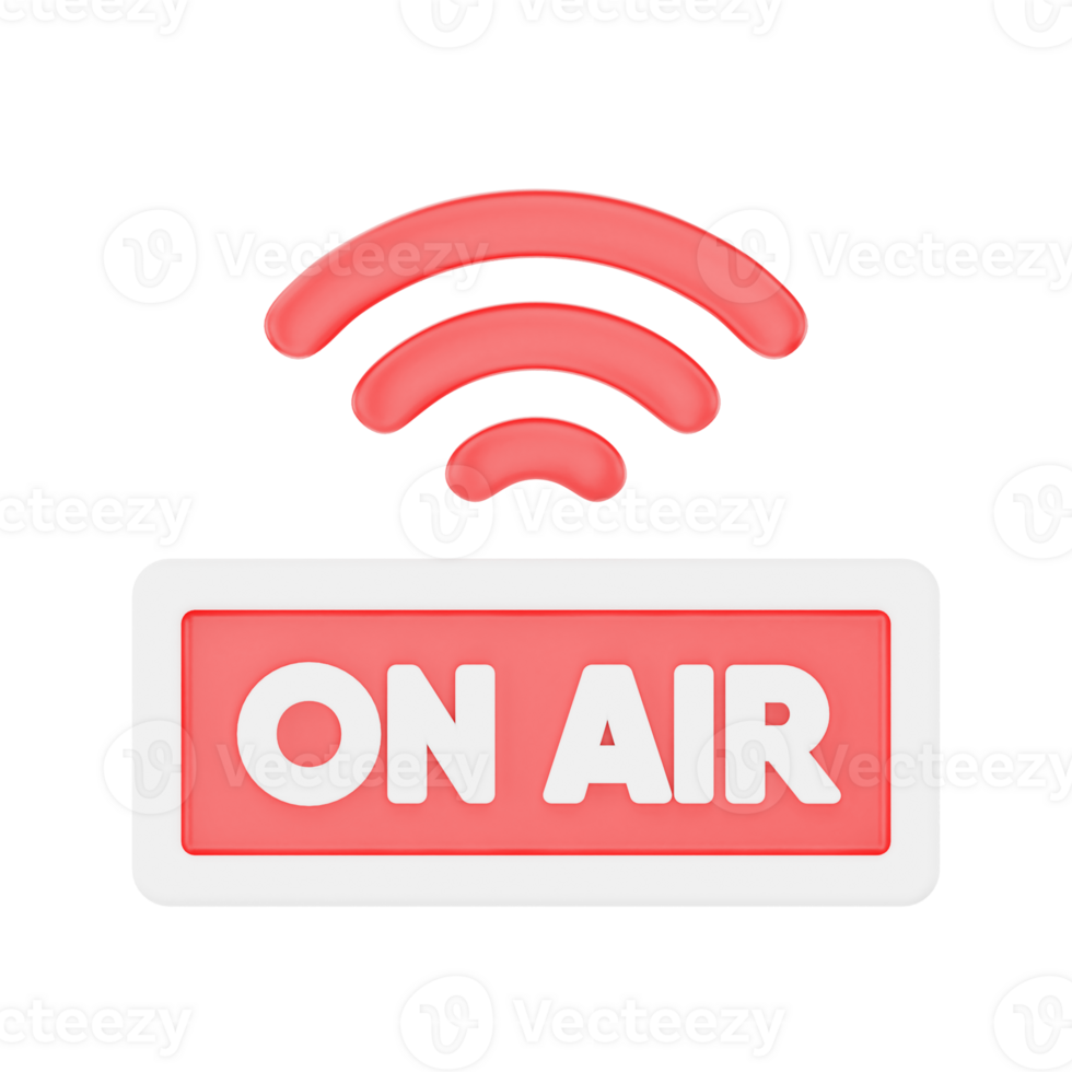 On Air 3D Podcast Illustration for uiux, web, app, infographic, etc png