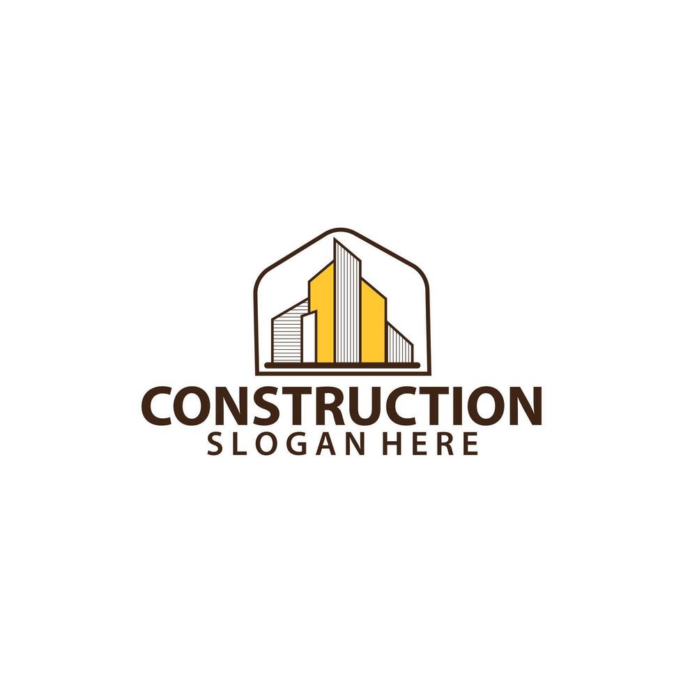 luxury real estate construction home house company logo vector