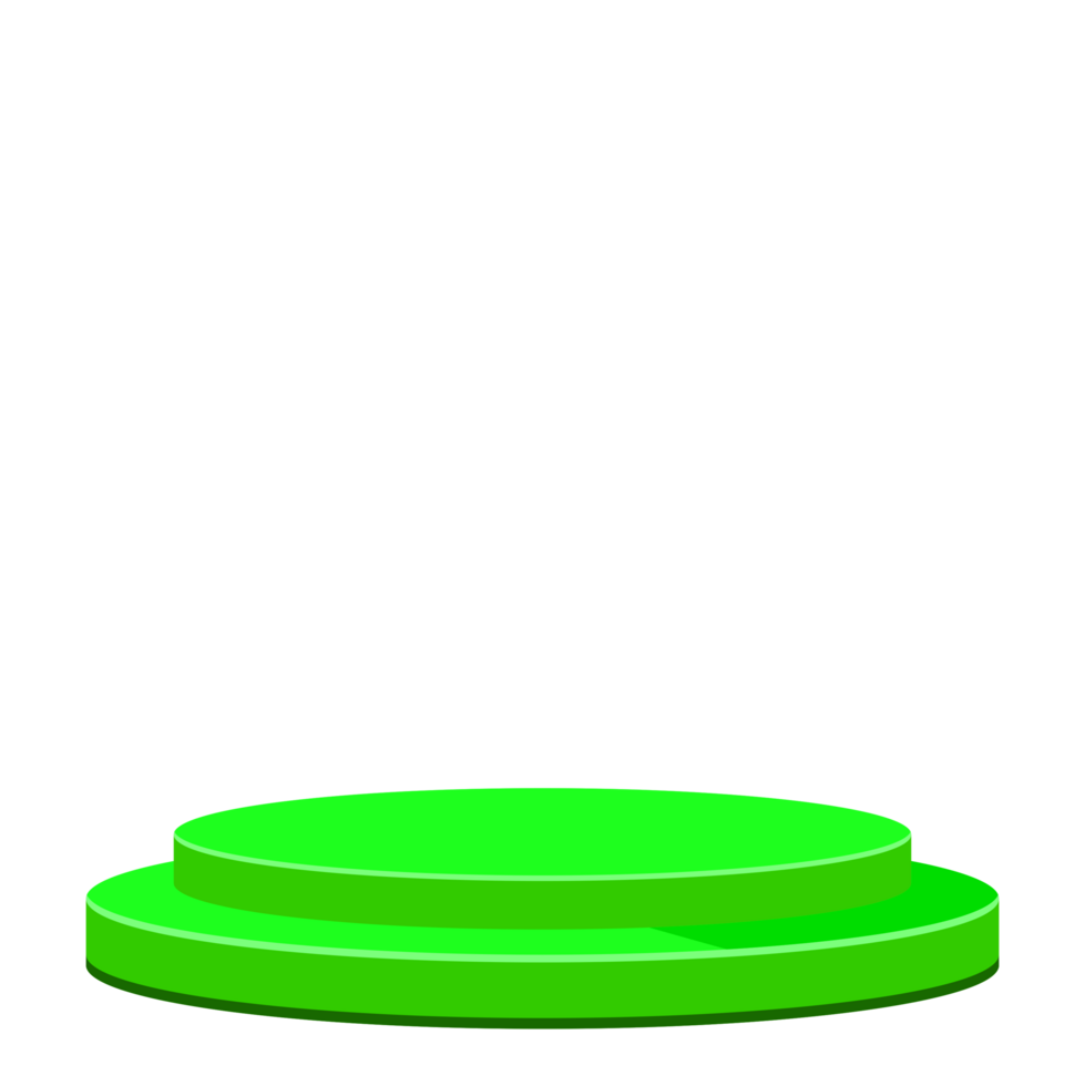verde pódio objeto elementos Projeto com transparente fundo png