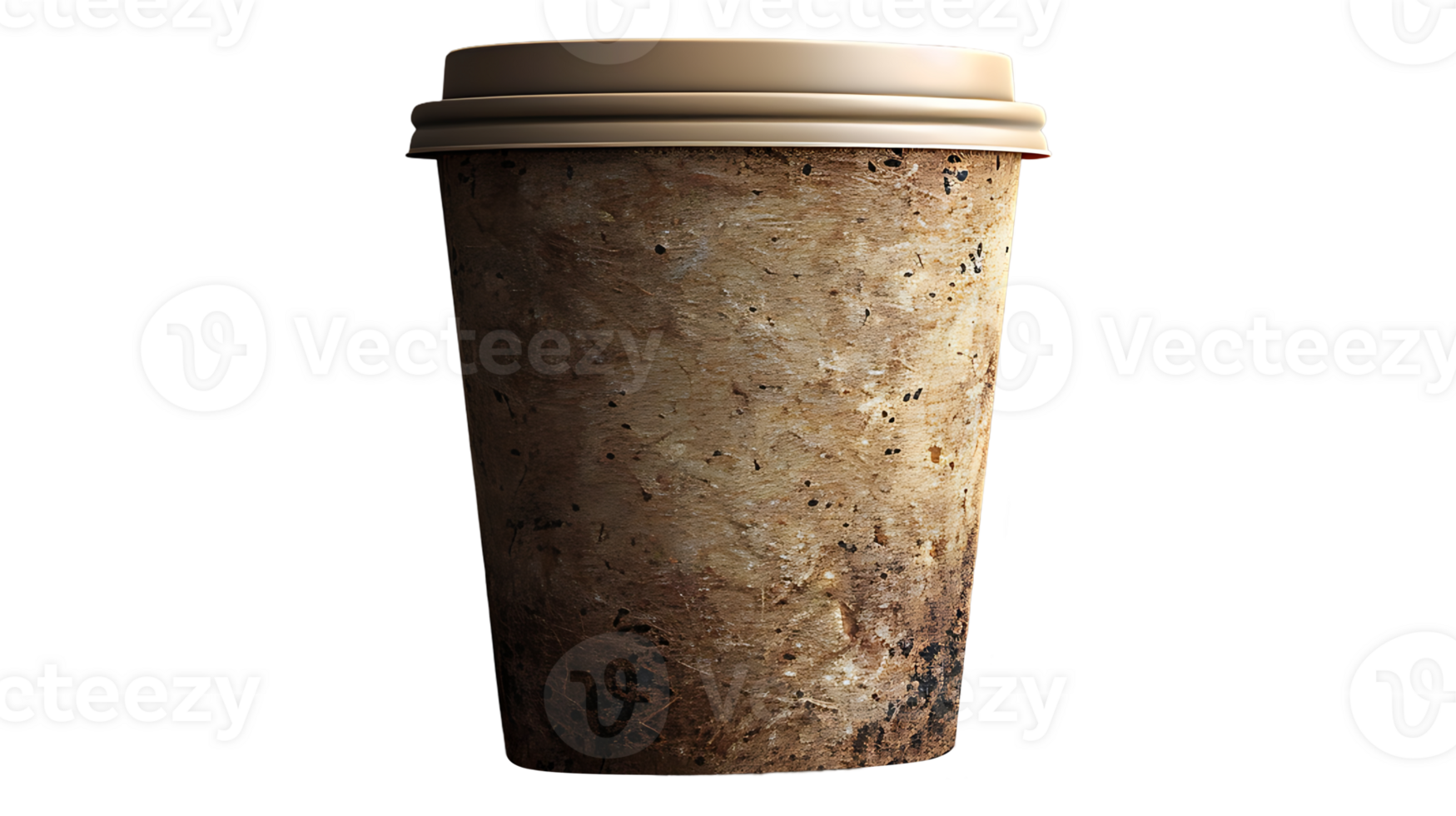 Blank paper bucket on a transparent background png