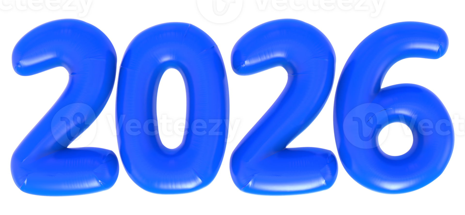 Number 2026 Blue 3D Render 45996614 PNG