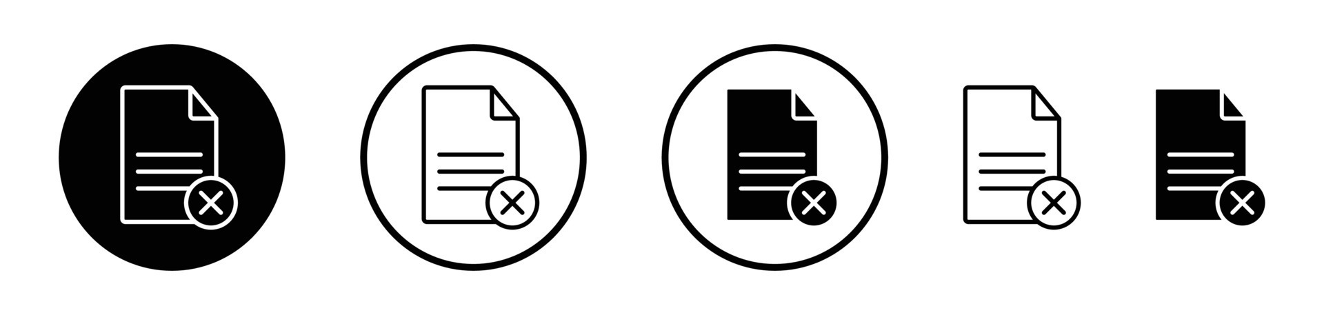 Delete document icon 45997635 Vector Art at Vecteezy