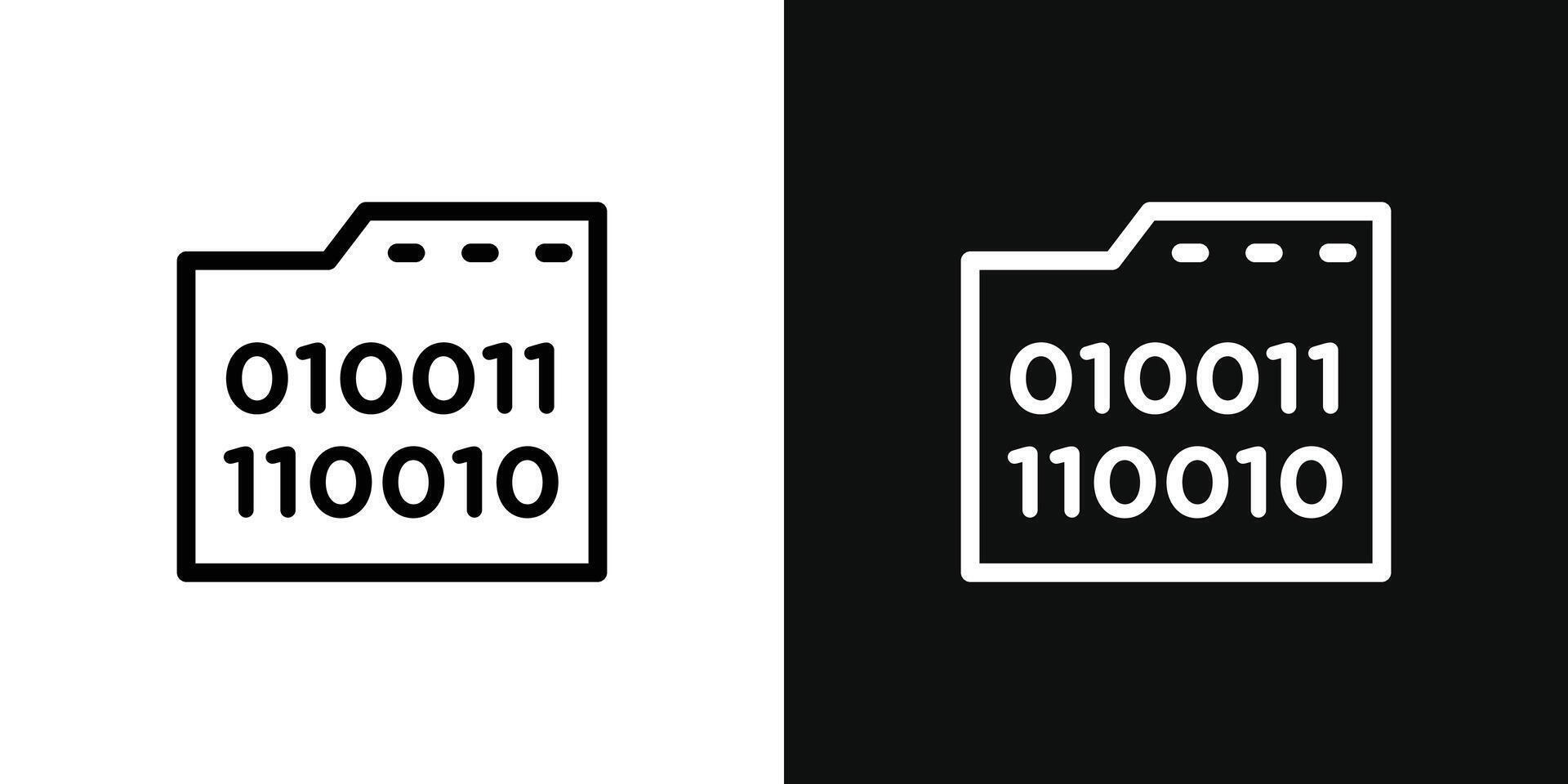 Binary code icon 45998192 Vector Art at Vecteezy