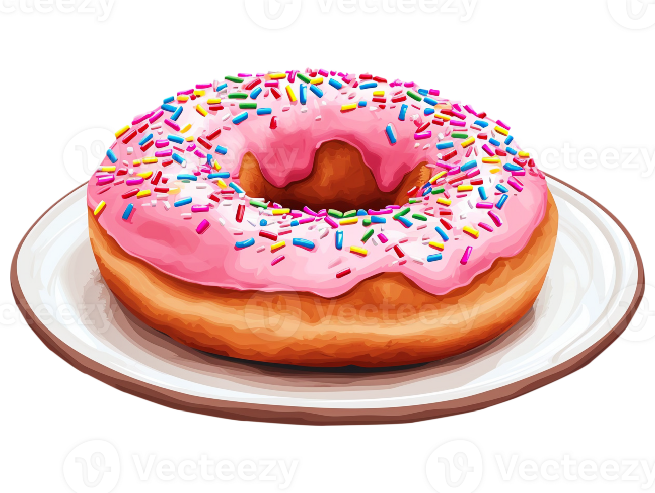 Donut with sprinkles png