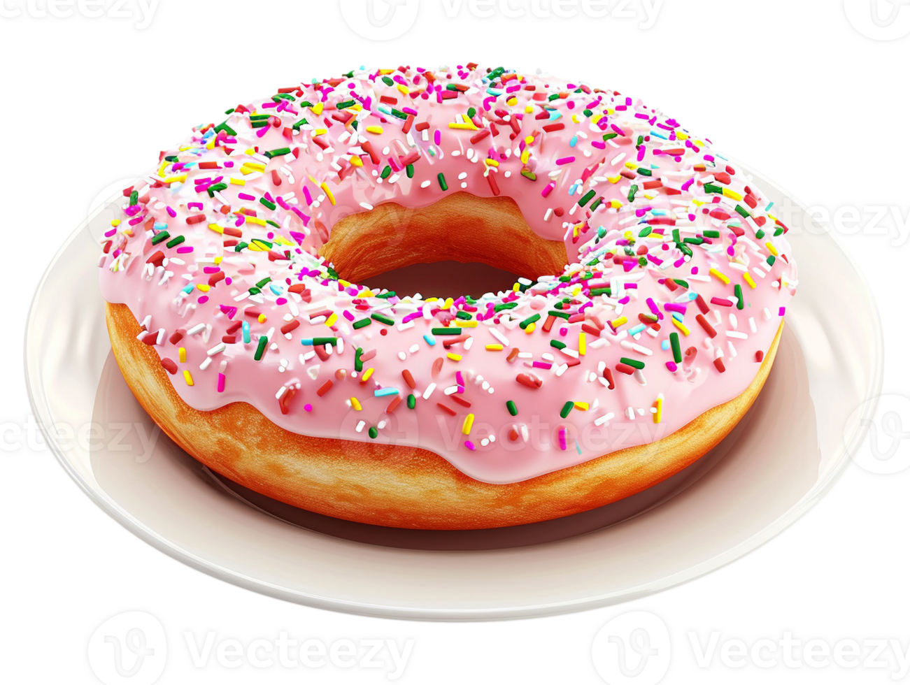 Donut with sprinkles png