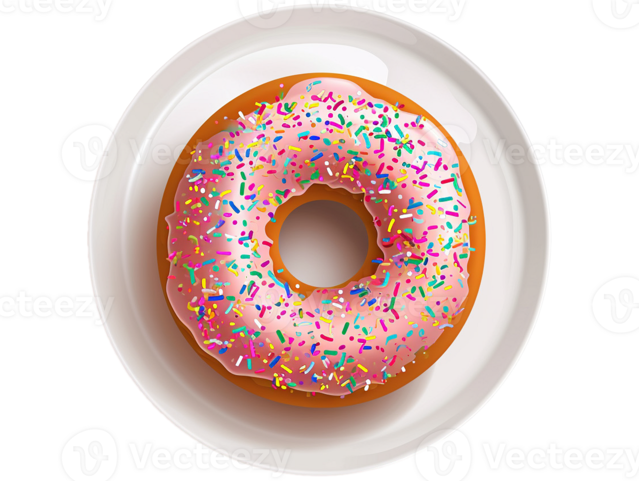 Donut with sprinkles png