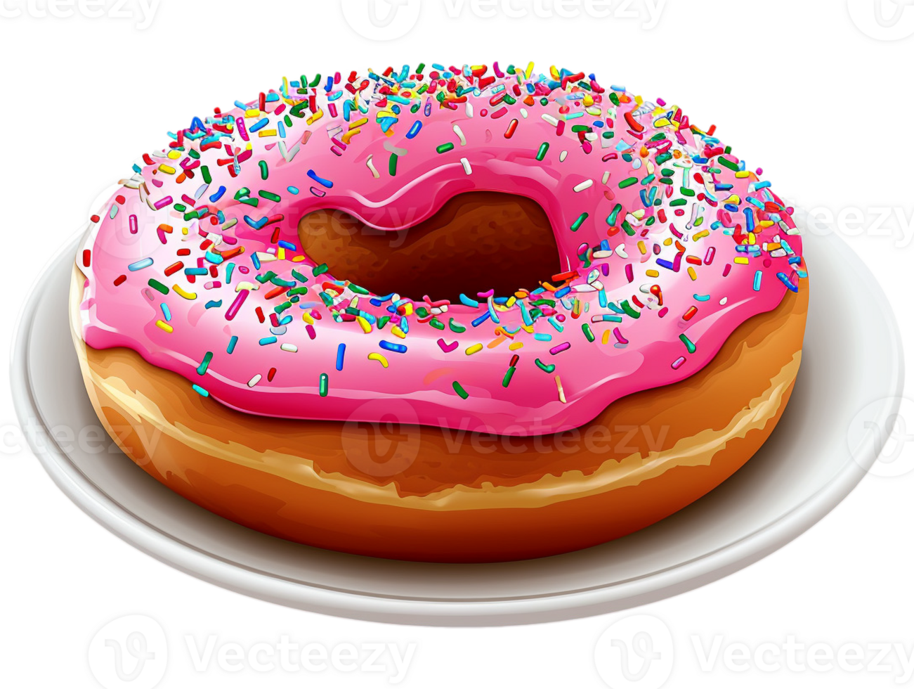 Donut with sprinkles png