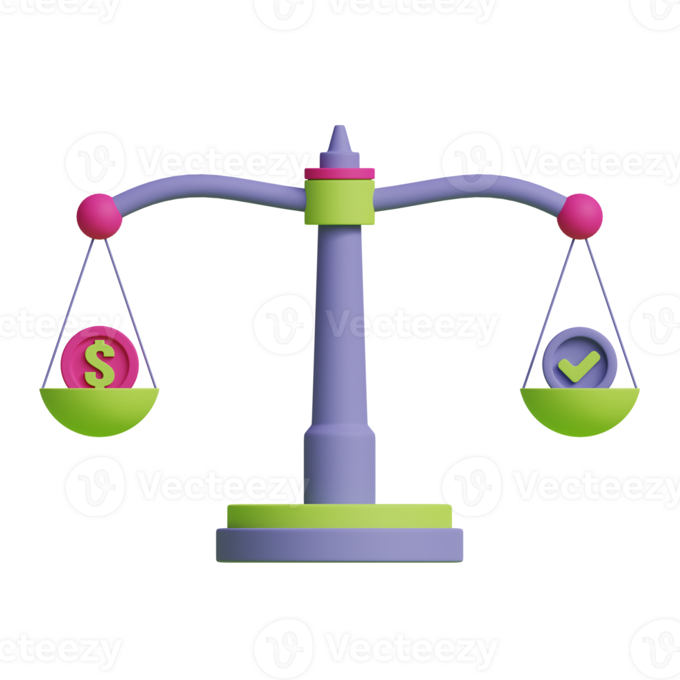 3d scale business icon png