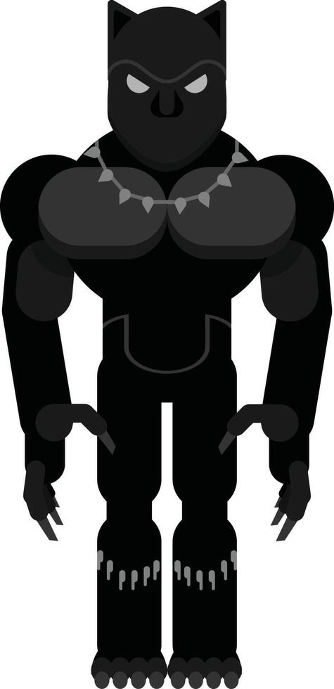 Black Panther Hero. vector